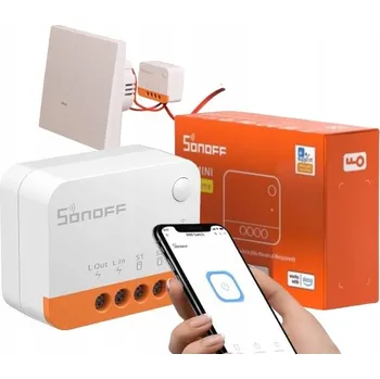 vypínač Sonoff ZBMINIL2 ZigBee relé do instalační krabice, bez neutrálního vodiče (N)