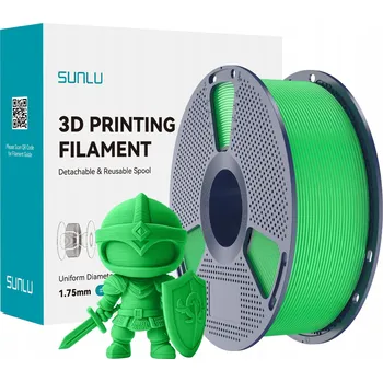 Filament PLA filament Sunlu 1,75 mm 1 kg zelený