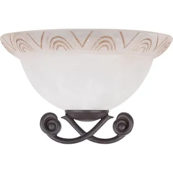 Nástěnné svítidlo Nástěnné rustikální osvětlení GIO - 1xE27, 60W, patina / bílé