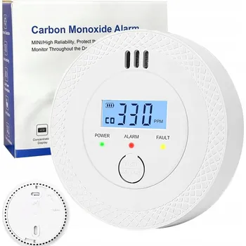 Detektor CO DETEKTOR OXIDU UHELNATÉHO SENZOR PLYNU CO LCD DISPLEJ ZVUKOVÝ A SVĚTELNÝ ALARM