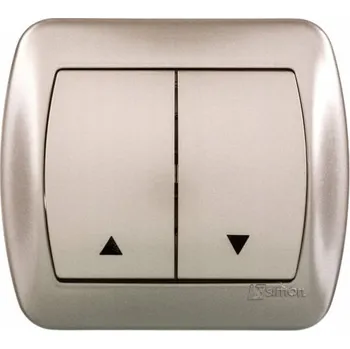 vypínač Žaluziový vypínač pod omítku Kontakt-simon stříbrný AZ1/29