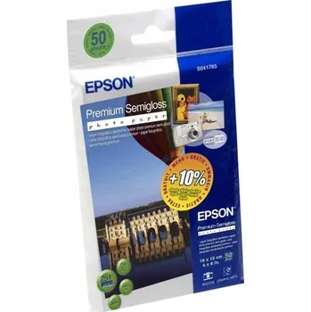 Fotopapír Fotografický papír Epson Premium Semi-Gloss 50 ks 251 g/m2 pololesklý