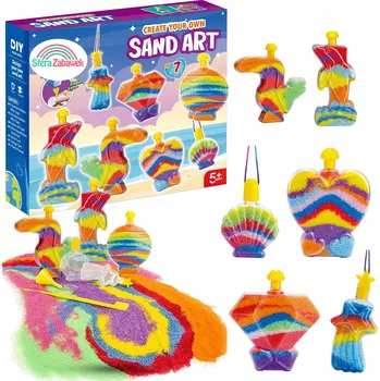 kreativní sada KREATIVNÍ SADA MAGICKÝ SVÍTÍCÍ PÍSEK DIY Pískové Ozdoby pro Děti