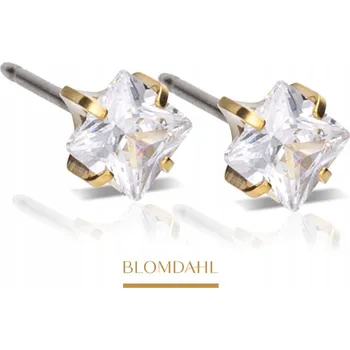 Náušnice BLOMDAHL Hipoalergenní NÁUŠNICE Tiffany Edge White 5 mm