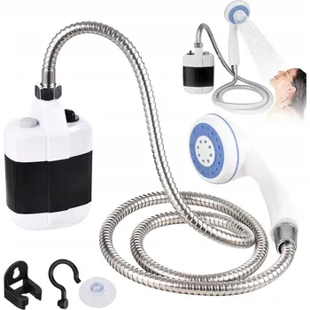 kempingová sprcha Turistická sprcha s elektrickou pumpou 20 l oranžová