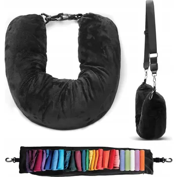 Polštář Polštář cestovní polštář s výplní z plyše na krk