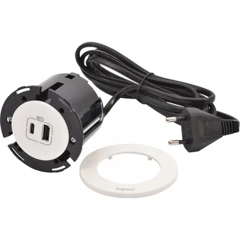 Elektrická zásuvka USB zásuvka do desky stolu Legrand bílá