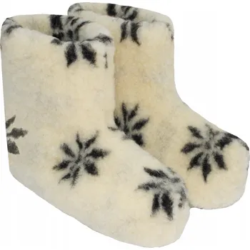 Dámské pantofle DÁMSKÉ BAMBOŠE, VYSOKÉ PANTOFLE, PANTOFLE PANTOFLE 100% VLNĚNÉ MERINO 41