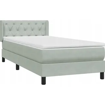 Postel Čalouněná jednolůžková postel VidaXL 80x220 cm, bílá