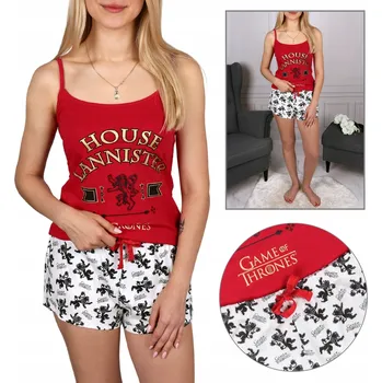 Dámské pyžamo Dámské pyžamo hra o trůny Lannister 100% BAVLNA, top + kraťasy NA LÉTO XXS