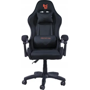 Herní židle Herní křeslo Prototype Hero Fabric látkové černo-šedé