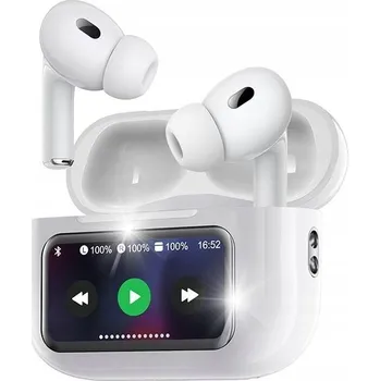 Sluchátka Yesido Sluchátka TWS29 (ANC&ENC) Bluetooth 5.3 LCD, 360mAh, BÍLÁ / BÍLÁ