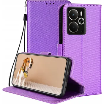 Pouzdro na mobilní telefon Flipové pouzdro B24 pro realme 14, 14T fialové