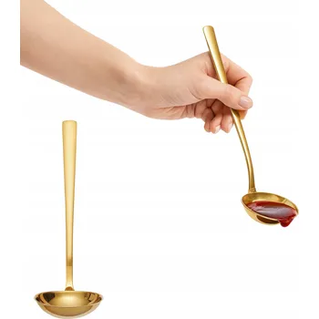 Naběračka 43388 Naběračka na omáčku Prato 17 cm zlatá AMBITION