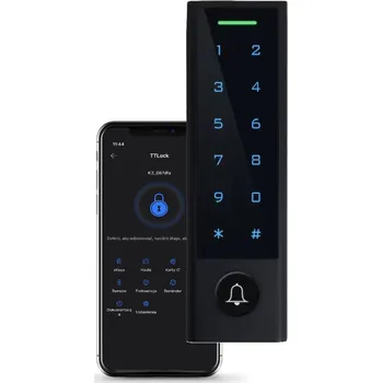 Chytrý kódový zámek s klávesnicí pro dveře TTLock BLE, šifrovací zařízení a čtečka karet MF