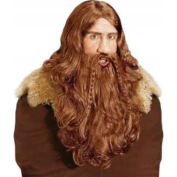 Karnevalová paruka PARUKA + VOUSY + KNOURY VIKING THOR BLOND