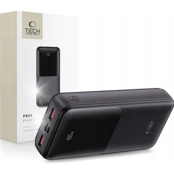 Powerbanka TECH-PROTECT POWERBANK PB02 22.5W 20000mAh ČERNÁ