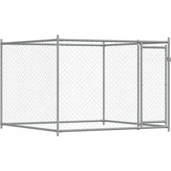 klec pro psa Přenosná klec pro psa 2x2x1,5m šedá