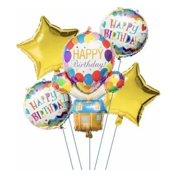 Balónek BALON FOL BCS-666 HAPPY BIRTHDAY 5SZT