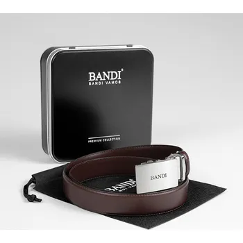 Opasek Pánský opasek BANDI Maron, exkluzivní dárkový box