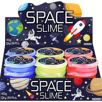 Modelovací hmota třpytivý sliz vesmír – natahovací hmota, 1 ks (mix barev)