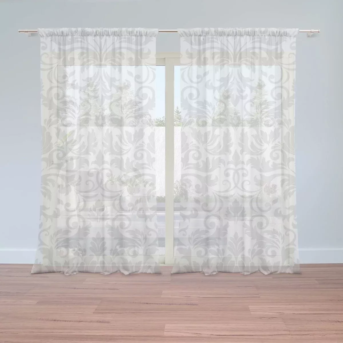 Sablio Záclony Damašková krajka: 2ks 150x250cm