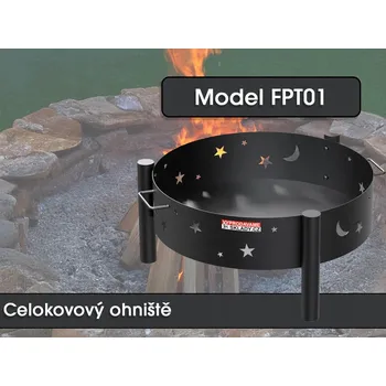 Obraz Celokovové ohniště FPT01, průměr 60 cm