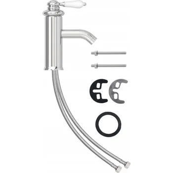 Vodovodní baterie Umyvadlová baterie mosazná chromovaná, 130x180 mm, kartuše 40 mm