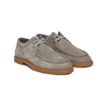Dámská obuv Polobotky Tommy Hilfiger Lightweight Suede Apron Toe FW0FW09262 Šedá 36