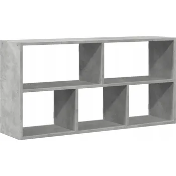 police Nástěnná police, šedá betonu, 100x25x50 cm