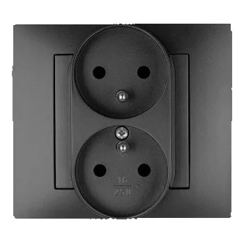 Elektrická zásuvka Elektrická Zásuvka Elektro-Plast černá