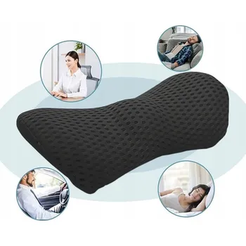 Polštář PAMĚŤOVÁ ORTOPEDICKÝ POLŠTÁŘ BEDERNÍ PODLOŽKA / POLŠTÁŘ DO AUTA NEBO NA ŽIDLI