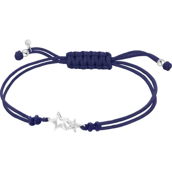 Náramek Náramek se stříbrnými prvky a zirkony - hvězdy - AP541-3815