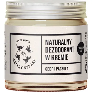 Deodorant v krému Cedr a Pačuli s přídavkem sody Cztery Szpaki 60 ml