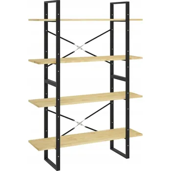 Knihovna Regál na knihy, 100x30x140 cm, borovicové dřevo