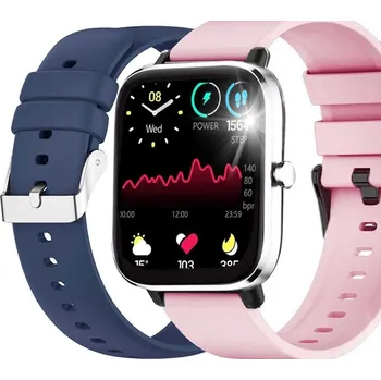 Hodinky CHYTRÉ HODINKY MĚŘENÍ TEPLOTY TĚLA A PULSU RUBICON RNCE79 RŮŽOVÝ