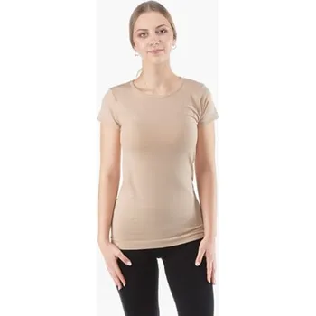 Dámské tričko s krátkým rukávem GINA Bamboo 08027P béžová M/L