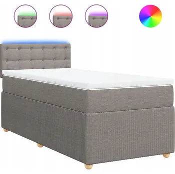 Postel Jednolůžková dřevěná postel VidaXL 80x200 cm, odstíny šedé