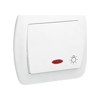 vypínač Jednopólový vypínač Klasik Kontakt-simon bílý AS1L/11