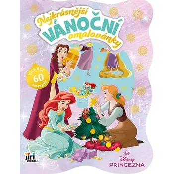 omalovánky Jiri Models Omalovánky vánoční se samolepkami Disney Princezny