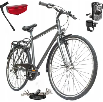 Trekingové kolo CHRISSON rám 21,5 palce kolo 28" šedé