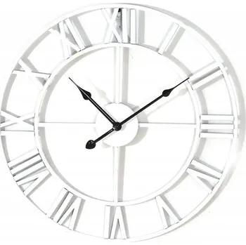 Hodiny Nástěnné hodiny kovové LOFT 40 cm bílé w2