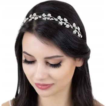 Čelenka Miss Glow čelenka do vlasů stříbrná