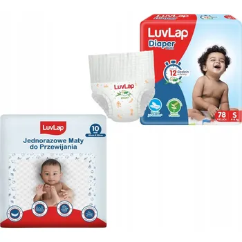 Plenkové kalhoty Plenkové Kalhotky LuvLap Diaper Pants Velikost 3 78 ks