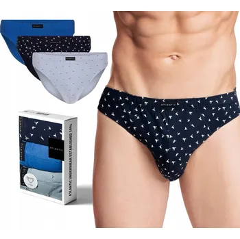 Slipy Bavlněné slipy 3-pack ATLANTIC 3MP-079 XXL