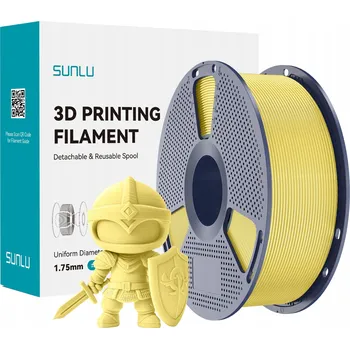 Filament SUNLU PLA 1,75mm 1kg Citronově žlutá / Citronově žlutá