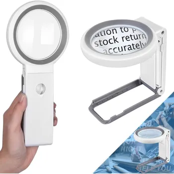 Lupa Lupa na čtení, 30x zvětšení, skládací szkło powiększające s LED světlem