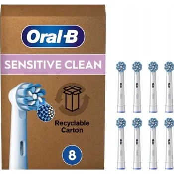 Elektrický zubní kartáček Hlavice pro zubní kartáček Oral-B Sensitive Clean 8 kusů
