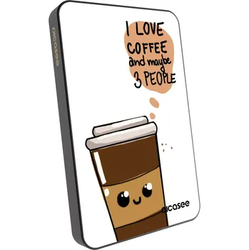 Powerbanka Picasee Powerbanka s MagSafe 5 000 mAh Šedá - Cute coffee