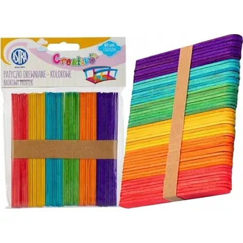 Obraz Dřevěné tyčinky Barevný Pohádkový Most 49 kusů